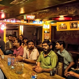 Artistic representation for Pub in Nagpur posh Dharampeth turns nightmare for peace - loving residents.