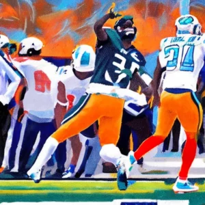 Artistic representation for NFL - Dolphin Hill says could have been better during traffic stop.