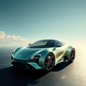 Artistic representation for Revolutionizing driving: the lotus theory 1's robotic bladder innovation