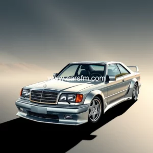 Artistic representation for Rare 1990 Mercedes Benz 560SEC Widebody Up for Auction : Luxury Meets AMG Power