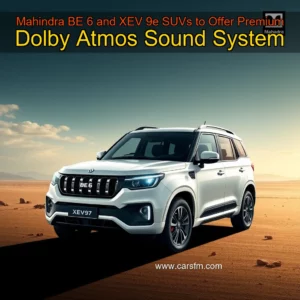 Artistic representation for Mahindra BE 6 and XEV 9e SUVs to Offer Premium Dolby Atmos Sound System