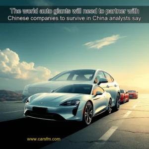 Artistic representation for The world auto giants will need to partner with Chinese companies to survive in China analysts say