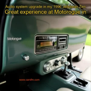 Artistic representation for Audio system upgrade in my 1996 Jellybean Zen Great experience at Motorogue in
