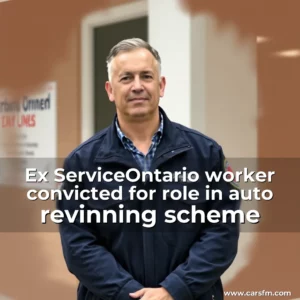 Artistic representation for Ex ServiceOntario worker convicted for role in auto revinning scheme