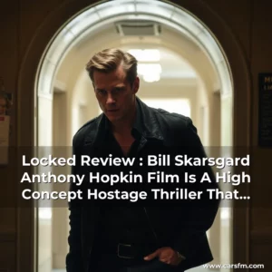 Artistic representation for Locked Review : Bill Skarsgard Anthony Hopkin Film Is A High Concept Hostage Thriller That Runs Out of Air