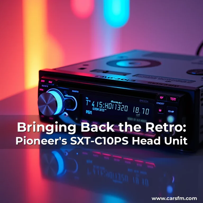 Artistic representation for Bringing Back the Retro: Pioneer's SXT-C10PS Head Unit