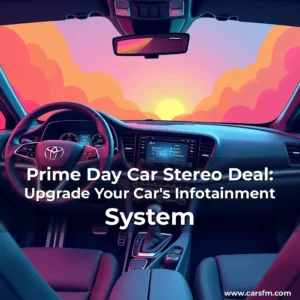 Artistic representation for Prime Day Car Stereo Deal: Upgrade Your Car's Infotainment System