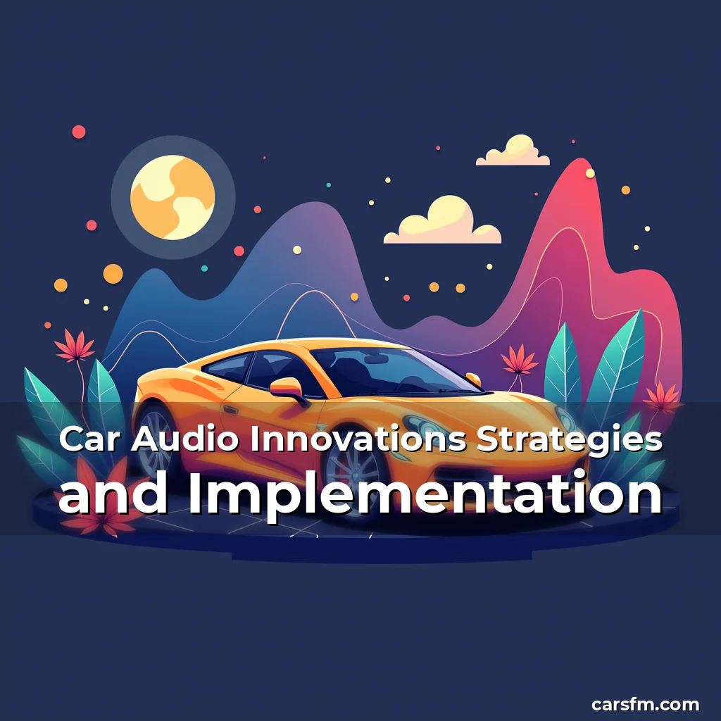 Artistic representation for Car Audio Innovations Strategies and Implementation