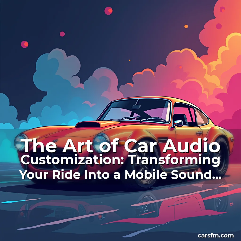 Artistic representation for The Art of Car Audio Customization: Transforming Your Ride Into a Mobile Sound Sanctuary