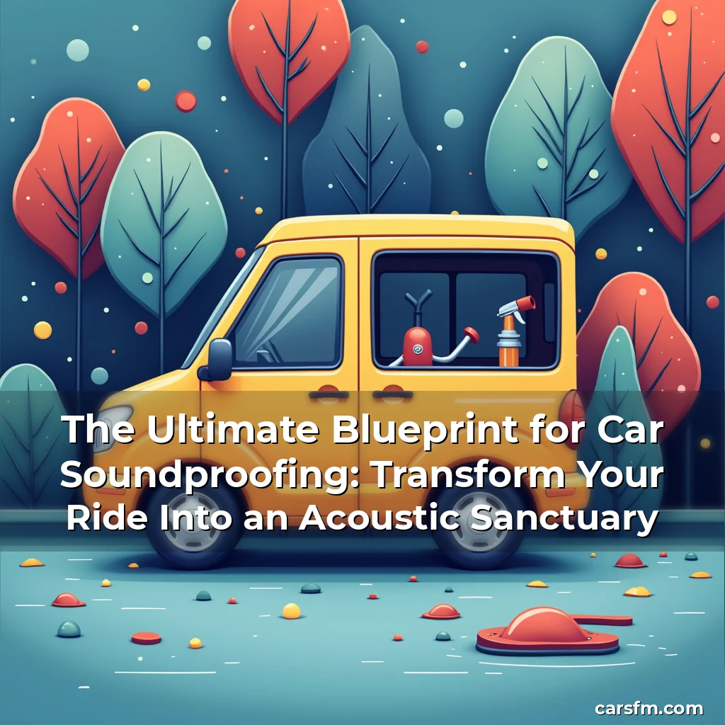 Artistic representation for The Ultimate Blueprint for Car Soundproofing: Transform Your Ride Into an Acoustic Sanctuary