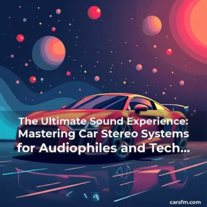 Artistic representation for The Ultimate Sound Experience: Mastering Car Stereo Systems for Audiophiles and Tech Enthusiasts
