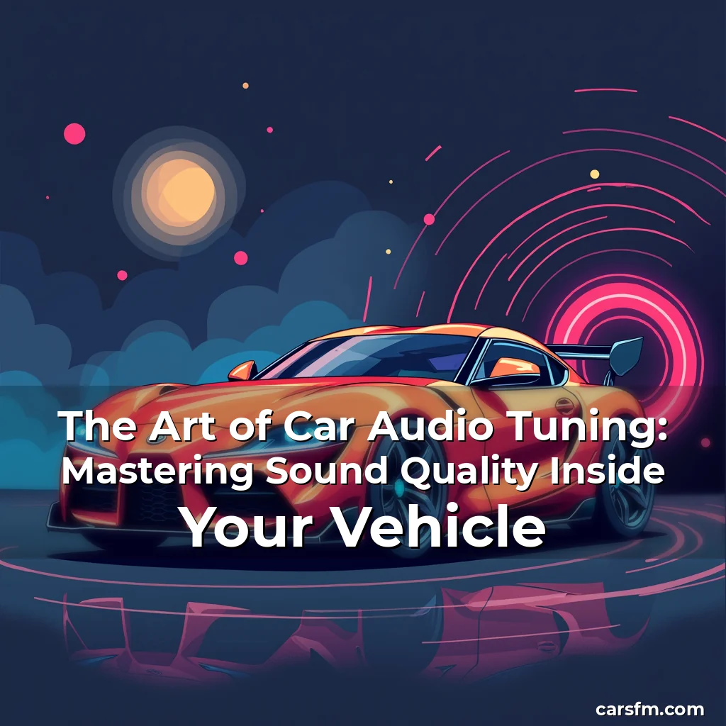 Artistic representation for The Art of Car Audio Tuning: Mastering Sound Quality Inside Your Vehicle