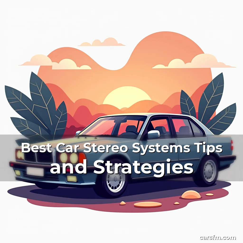 Artistic representation for Best Car Stereo Systems Tips and Strategies