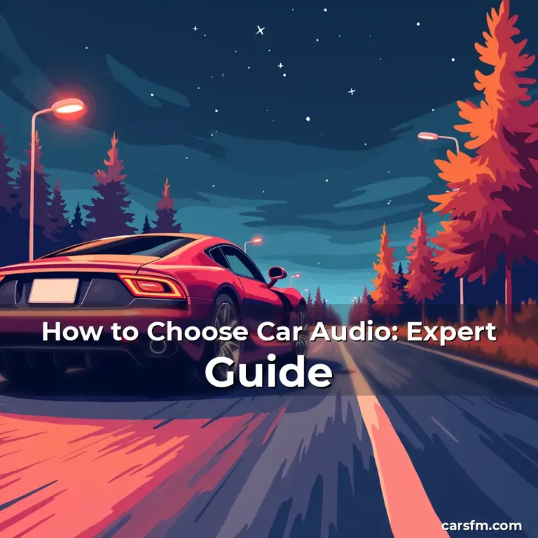 Artistic representation for How to Choose Car Audio: Expert Guide